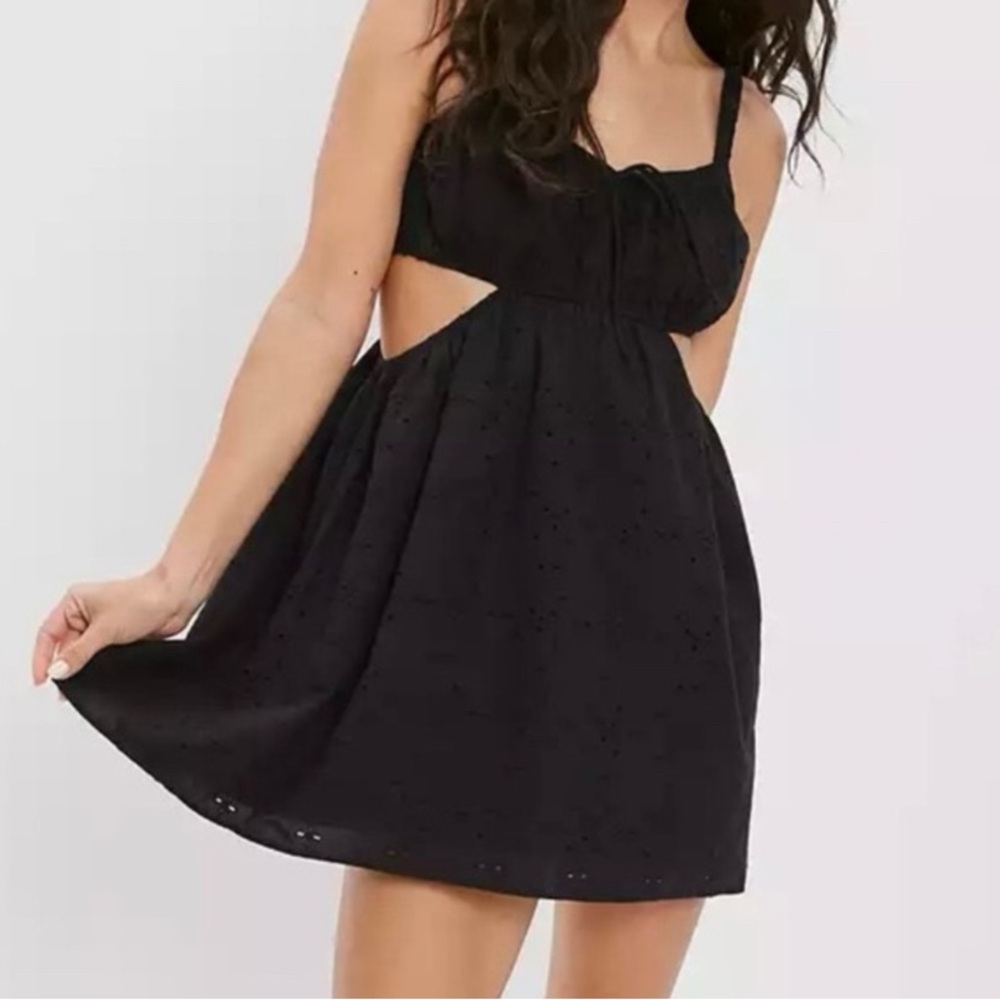 American Eagle Lace Black Cutout Dress New without Tags